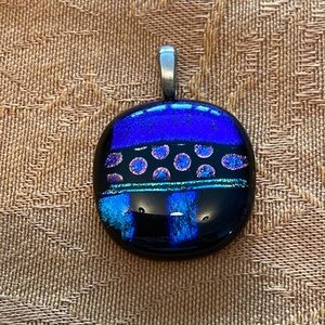 Dichroic glass pendant